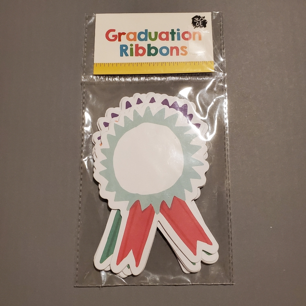 30 Graduation Paper Ribbons Multi Color